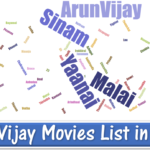Arun Vijay Movie List in Tamil